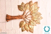 Iron 18 Leaf With Led  Wall Decor -  Free Size, Metal, Pack of1